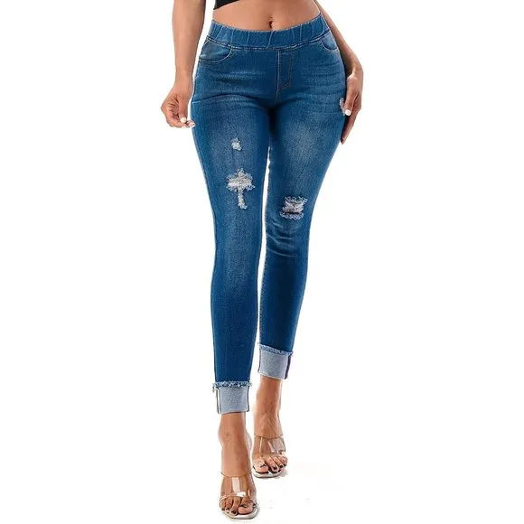 Women's Ripped Distressed Boyfriend Jeans S-3XL