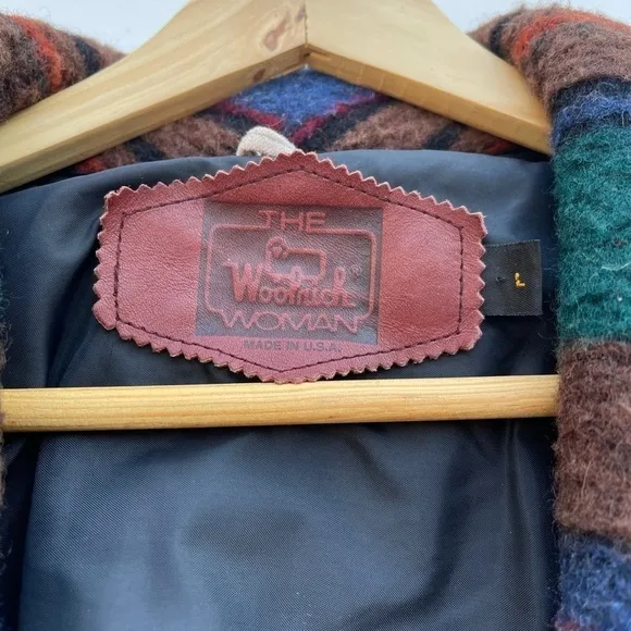 Woolrich Multi-Color Wool Cowboy Boots Southwestern Jacket