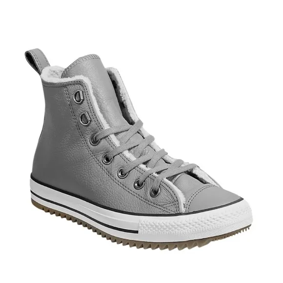 WRn1X CONVERSE ALL STAR Leather fur hiker boots men’s size 7 women's size 9
