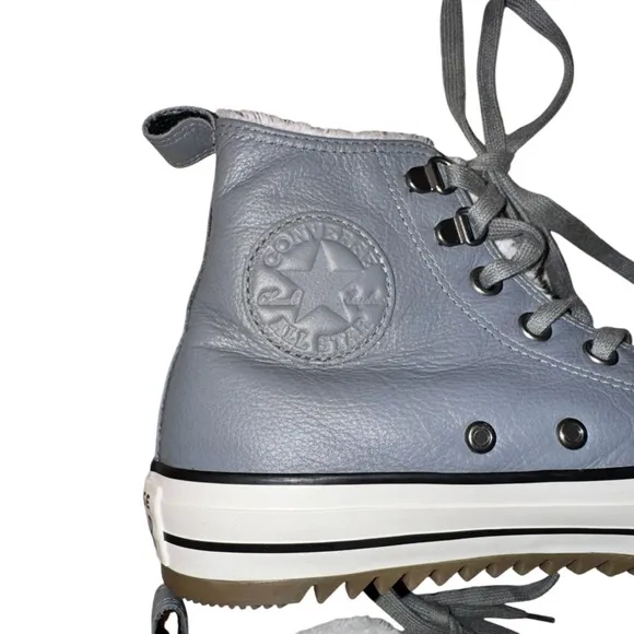 WRn1X CONVERSE ALL STAR Leather fur hiker boots men’s size 7 women's size 9