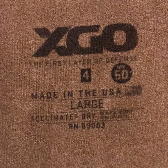 XGO (4) Men’s Water Resistant camo print 1/4 zip long sleeve - Large