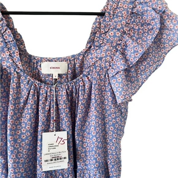 Xirena Larken Dress in Blu Flora NEW