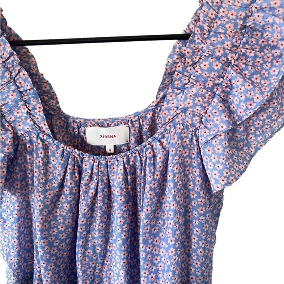 Xirena Larken Dress in Blu Flora NEW
