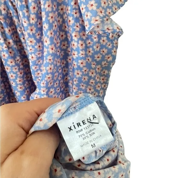 Xirena Larken Dress in Blu Flora NEW