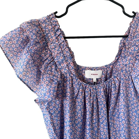 Xirena Larken Dress in Blu Flora NEW