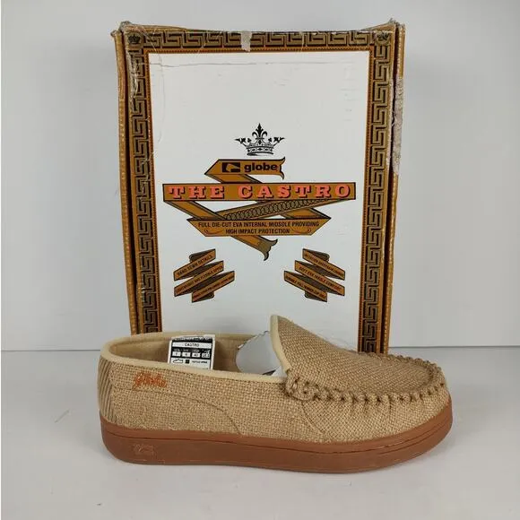 Y2K Deadstock Globe Castro handsewn casual boho loafers mens size 7
