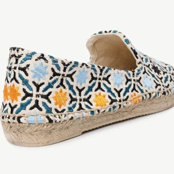 Yarguci espadrilles  canvas colorful slip ons sz 41/10 EUC no wear