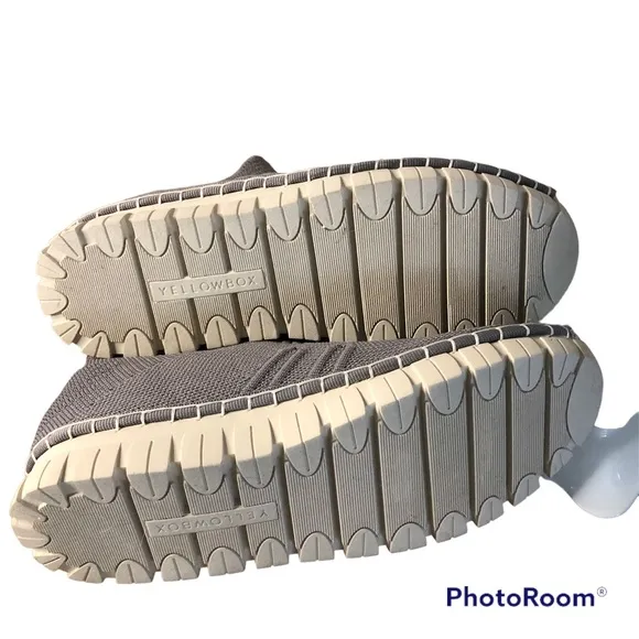 Yellow Box Julisa Gray Slip On Sneakers Size 6. NWT