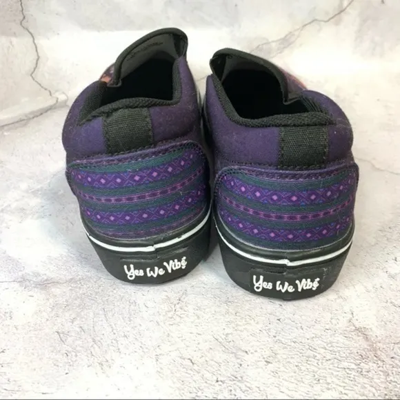 Yes We Vibe boho flower slip on sneakers