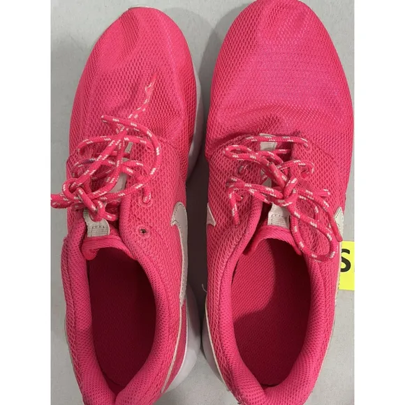 Youth Girls Nike 599729-609 Size 6 Pink Mesh Lace Up Running Sneakers NWOT