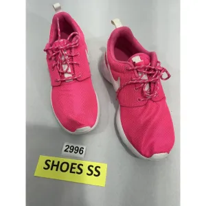 Youth Girls Nike 599729-611 Size 5 Pink Mesh Lace Up Running Sneakers NWOT