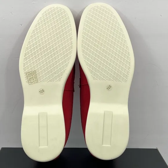 ZANZARA, MEN’S SUEDE RED MENS “BEX” LOAFERS, SIZE 10.5, MEN’S RED LOAFERS