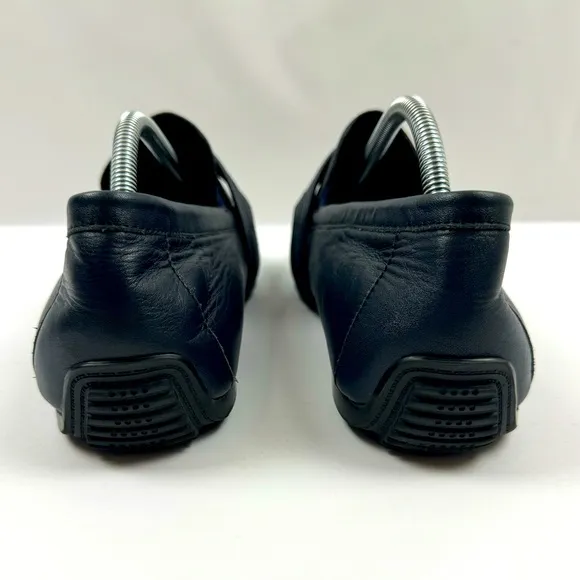 Zanzara Men's Van Eyck‎ Blue Soft Leather Loafers Shoes Size 11
