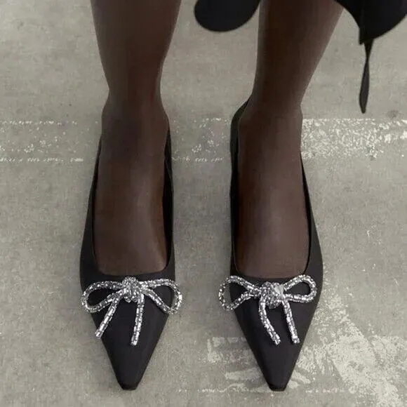 ZARA Embellished Flats NWT