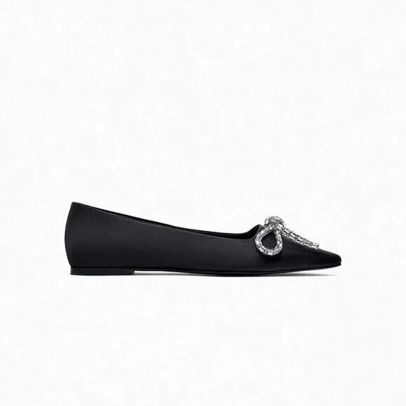 ZARA Embellished Flats NWT