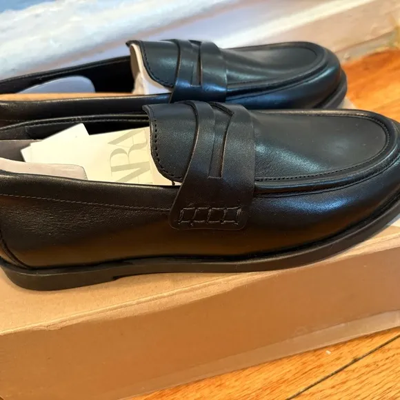 ZARA kids leather loafers
