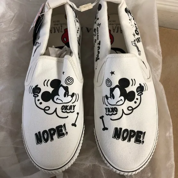 Zara kids Mickey sneakers NWT