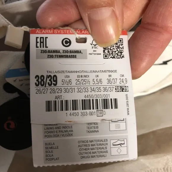 Zara kids Mickey sneakers NWT