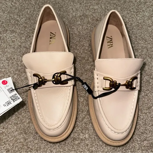 ZARA Leather Loafers