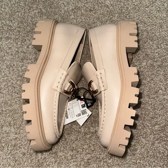ZARA Leather Loafers