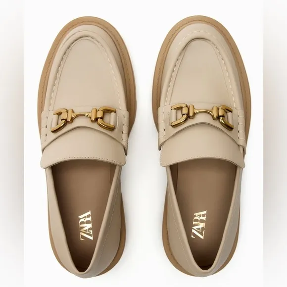 ZARA Leather Loafers