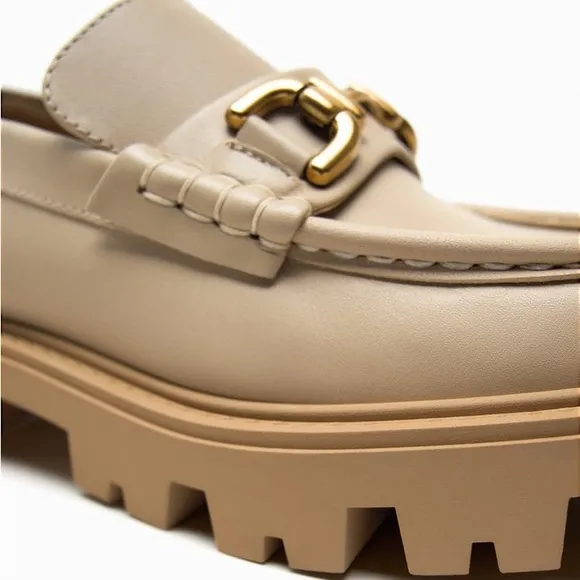ZARA Leather Loafers