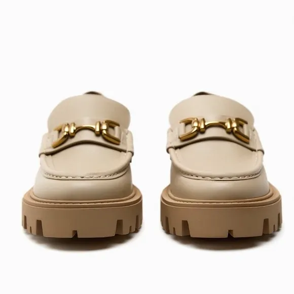 ZARA Leather Loafers