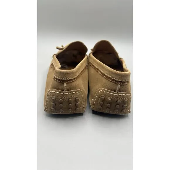 Zara Mens Soft Suede Brown Loafers Leather Driving Shoes Size 43 US 10 EUC