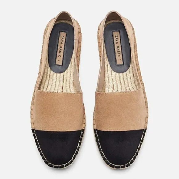 ZARA Two-Tone Espadrilles