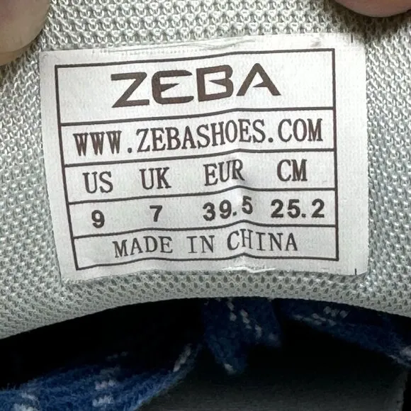 Zeba Sapphire Blue Hands Free Slip On Sneakers Women's Size 9